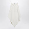 Balenciaga Scarf-inspired wool and silk crepe top in ivory