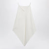 Balenciaga Scarf-inspired wool and silk crepe top in ivory