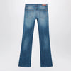 GUCCI Low-rise flare jeans with Horsebit in blue denim