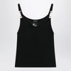 GUCCI Viscose crêpe jersey top with Horsebit detail in black