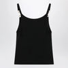 GUCCI Viscose crêpe jersey top with Horsebit detail in black