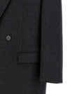 Saint Laurent Double-face Combed Wool Coat