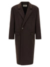 Saint Laurent Double-face Combed Wool Coat