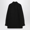 The Row Nesson black linen denim shirt