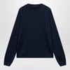 GUCCI Ink blue silk and cotton sweater