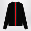 Gucci cashmere sweater with Web motif in black