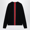 GUCCI Knitted cotton sweater with Web ribbon