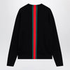 GUCCI Knitted cotton sweater with Web ribbon