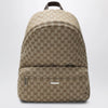 GUCCI Large Tag backpack in sand/brown GG canvas