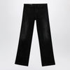 GUCCI Low-rise cotton denim jeans with Web tape in black