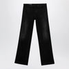 GUCCI Low-rise cotton denim jeans with Web tape in black