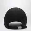 GUCCI Black cotton baseball cap with GG trim