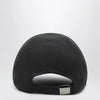 GUCCI Black cotton baseball cap with embroidered logo