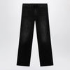 GUCCI Straight-leg stretch cotton denim jeans in black