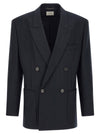 Saint Laurent Pinstriped Double-breasted Blazer