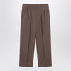 The Row Taupe cotton trousers