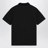 Moncler Grenoble Black polo shirt with logo patch