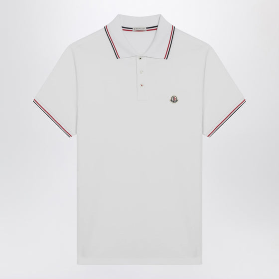 Moncler White short-sleeve polo shirt
