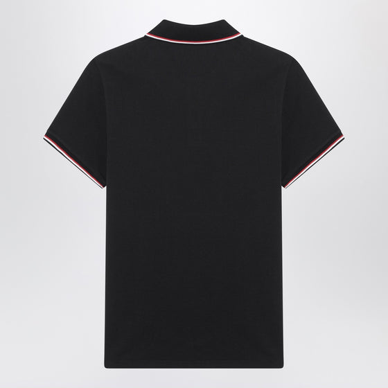 Moncler Blue short-sleeve polo shirt