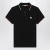 Moncler Black short-sleeve polo shirt