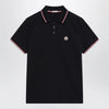 Moncler Navy blue short-sleeve polo shirt