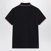 Moncler Navy blue short-sleeve polo shirt