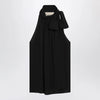 Valentino Black silk top with neck bow
