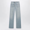 Valentino Straight-leg cotton denim jeans in light blue