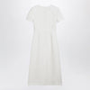 Valentino Embroidered crepe evening dress in ivory