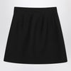 Valentino Black mini skirt with V Gold detail