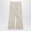 Valentino Ivory trousers with floral pattern