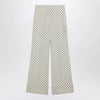 Valentino Ivory supergran trousers with Plusdepois print
