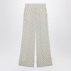 Valentino Ivory supergran trousers with Plusdepois print