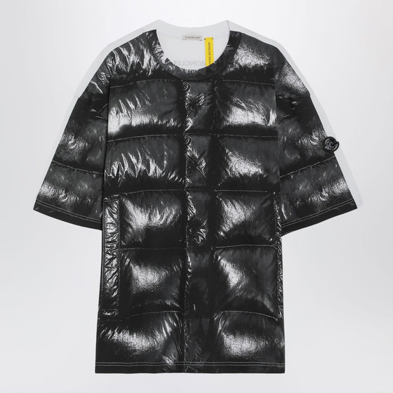 Moncler X A$AP Rocky Black cotton T-shirt with digital print