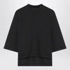 Moncler X Edward Enninful Black top with asymmetric hem