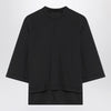 Moncler X Edward Enninful Black top with asymmetric hem