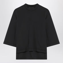  Moncler X Edward Enninful Black top with asymmetric hem