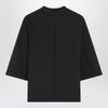 Moncler X Edward Enninful Black top with asymmetric hem