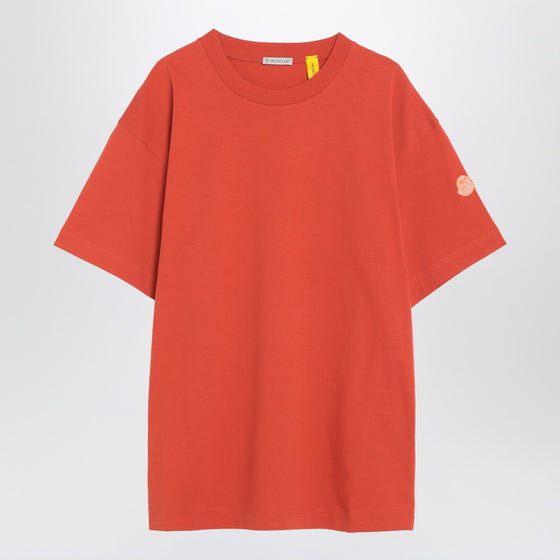 Moncler Genius Bright orange cotton t-shirt