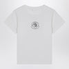 Moncler White cotton T-shirt with embroidered heart