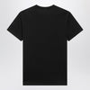 Moncler Black crewneck T-shirt with multipatches
