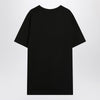 Moncler Black cotton T-shirt with logo patch