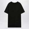 Moncler Black cotton T-shirt with logo patch