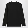 Moncler Black long-sleeve T-shirt with logo patch