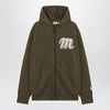 Moncler x Mercedes-Benz by Nigo Military green cotton zipped sweatshirt