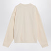 Moncler Genius Ivory white cotton sweatshirt