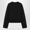 Moncler X Edward Enninful Black sweatshirt with asymmetric hem