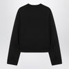 Moncler X Edward Enninful Black sweatshirt with asymmetric hem