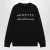 Moncler Black crew-neck sweatshirt with logo