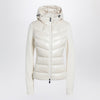 Moncler Grenoble White padded hoodie